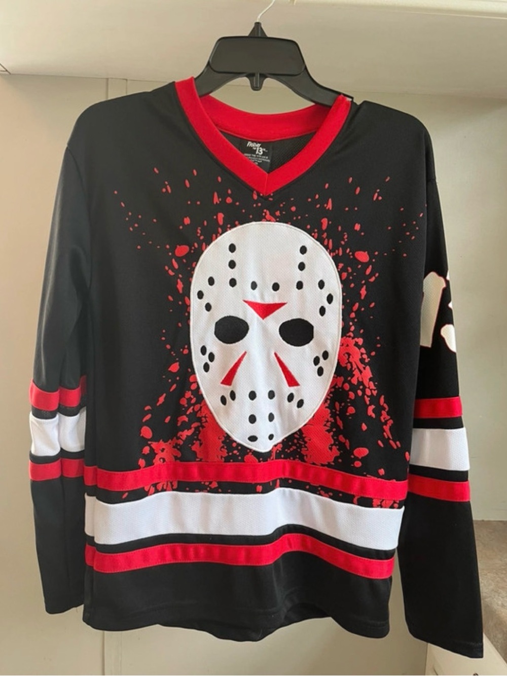 Friday the 13th Jason Voorhees hockey jersey size XS